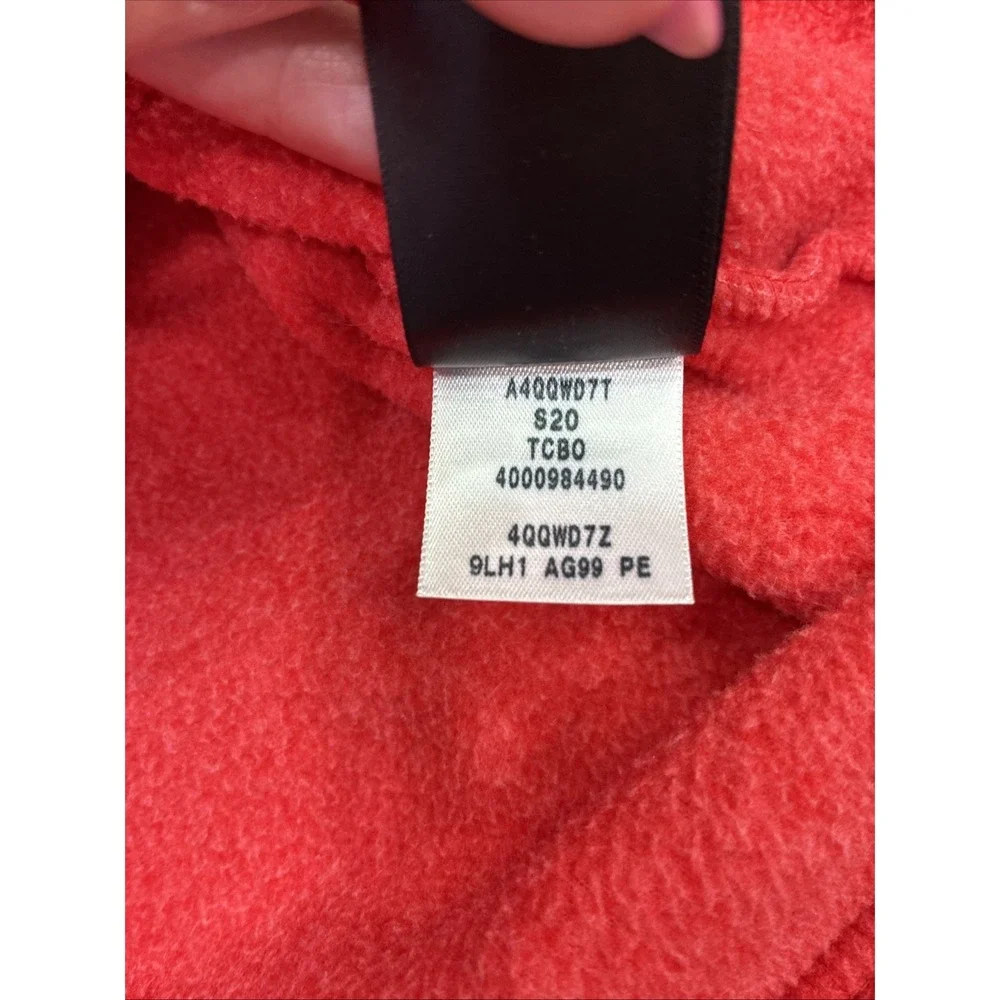 The North Face Denali Mens M Half Zip Red Black Fleece Pullover Jacket Hiking